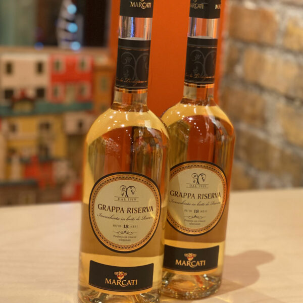 Grappa Riserva Marcati (grappa ambrée)