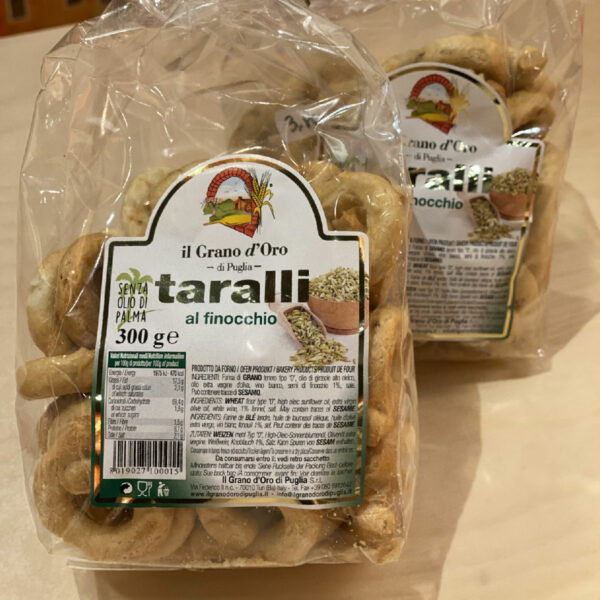 Taralli aux graines de fenouil